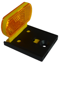 Mobile reflector for guardrail